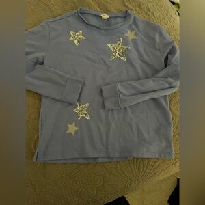 Crewcuts Purple/Blue Sweatshirt with Silver Stars